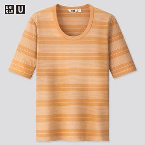 Uniqlo U fitted striped short sleeved t-shirt